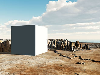 Serie White Cube: Fraktale Landschaft