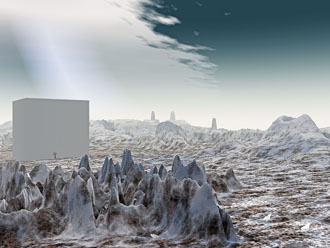 Serie White Cube: Fraktale Landschaft