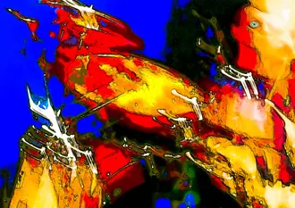 Collage: Das Auge des Drummers