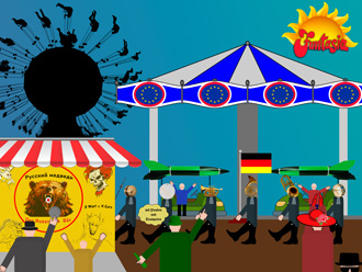 Collage: 'Mit Pauken und Trompeten'