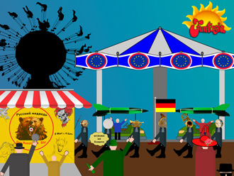 Collage: 'Mit Pauken und Trompeten'