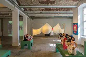 Chaw Ei Thein: 'Artists’ Street' & collective Las Chicas del Chancho y el Corpiño: 'The Bra'