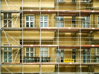 Berlin: Baugerüst