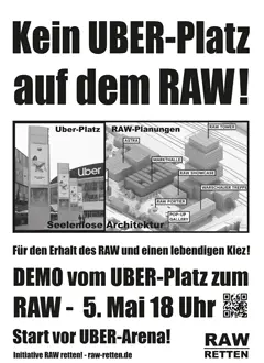 Plakat der Initiative RAW RETTEN