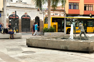 Gran Canaria: Straße in Santa Catalina