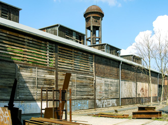 Natur-Park Südgelände: Lokhalle und Wasserturm