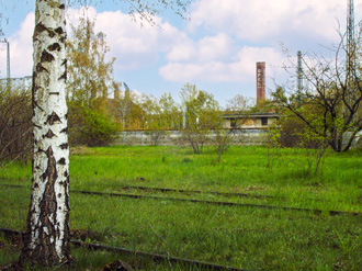 Natur-Park Südgelände: hinten Adam Opel AG