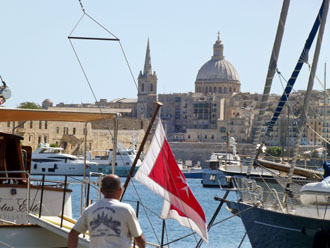 Malta: Hafen vor der Altstadt von Valetta