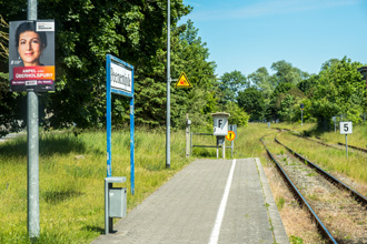 Usedom: '... Überholspur' - EU-Wahlkampf